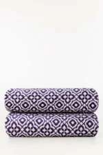 Cozy Purple Tile Fleece Throw