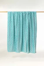 Cozy Turquoise Tile Fleece Throw - Image 2